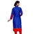 Baga designer womens blue cotton kurti.