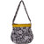 Vivinkaa Black Leaf Canvas Hobo Bag for Women