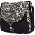 Vivinkaa Tiger Black Canvas Sling Bag for Women 