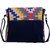 Vivinkaa Multi Blue Canvas Sling Bag for Women 