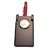 Velamart Wooden Pen Stand With Roman Analog Clock, Utility Table Showpiece, Home Decor