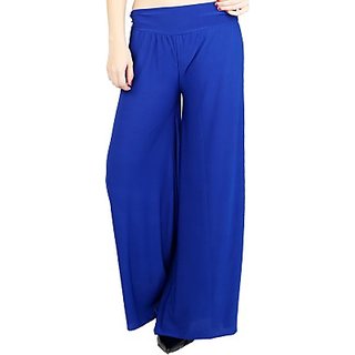 @rk Causal Royal Blue -Palazzo Pants, Palazzo trousers for women ,Girls and ladies