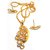 Velamart Fashion Gold Plated  AD Necklace Jewellery Set with Eartops  Earrings - 3279
