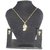 Velamart Fashion Gold Plated  AD Necklace Jewellery Set with Eartops  Earrings - 3278