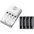 Nikon Mh-73/EN-MH2-B4 Battery Charger Rechargeable Ni-Mh 4 Battery set