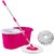 BLUECLEANSOLUTONS Magic Easy to Clean Mop Set(Built in Wringer Pink, Multicolor)
