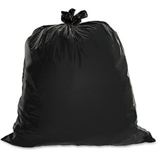 150 pcs Black Bin/Trash Rubbish Waste Garbage Disposable Bags Sacks-Size 19x21
