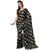 Black Colour  Printed Georgette Saree