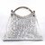 Velamart Stylish Silver Shine  Hand Bag , Purse For  Ladies , Girls  Teens