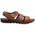 VKC Mens Tan Synthetic Leather Sandals