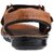 VKC Mens Tan Synthetic Leather Sandals