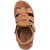 VKC Mens Tan Synthetic Leather Sandals