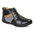 Red Chief Black Men Low Ankle Outdoor Casual Leather Shoes (RC6061 350)