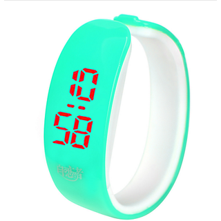 Brandedking colorful Bangle Digital LED watch Sky Blue