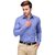 Mens Solid Formal Blue Shirt