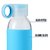 IZIZI Glass Water Bottle with Silicone Sleeve 500ml- Blue