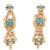 Velamart Fashion Gold Plated AD Necklace Jewellery Set with Eartops / Earrings - RKST-134