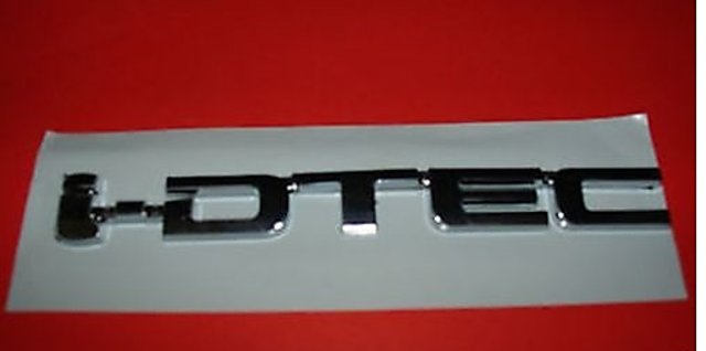 Buy LOGO i-DTEC MONOGRAM EMBLEM CHROME Honda IdTEC AMAZE CITY ACCORD ...