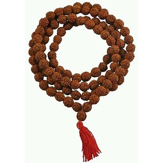 Original zero (0) no. rRare Rudraksha mala of 108 beads (Size 8MM)
