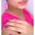 Nail Art Sticker Pink Shimmer
