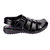 Knoos Men Leather Black Sandals