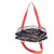 Khadims Navy Red Womens Tote Shoulder Bag