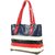 Khadims Navy Red Womens Tote Shoulder Bag