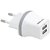 Portronics 2.1A Dual USB Charger (White)