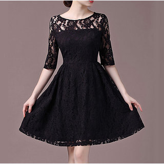 Buy Simple One piece Short Dress Online @ 999 from ShopClues