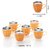 RK Super Lock  Seal Spesso Coffee Mug, 190 ml, Set of 6, Orange