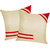 classical design cushion cover beige/red 2 pcs set 30 x 30 cm