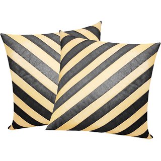 stripy cushion cover pack of 2 pc  30 cm 30