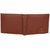 K London Soft  Flexible Brown Card Coin Pocket Bifold Mens Wallet -Brown.