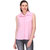 LAHEMS Pink Casual Sleeveless Shirt
