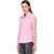 LAHEMS Pink Casual Sleeveless Shirt