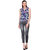 LAHEMS Blue Floral Printed Shirt