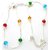 Stunning Beaded Multi color Crystal Anklets