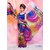Manmohak Blue N Pink Colour Georgette Printed Saree