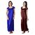 Riya Multi Color color Satin Nighty Nighty,sleepware and robes , Gowns Pack of 2 for ladies