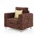 Comfort Couch Fully Upholstered Single-Seater Sofa - Premium Valencia Brick