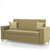 Comfort Couch Fully Upholstered Three-Seater Sofa - Premium Florence Biscuit