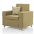 Comfort Couch Fully Upholstered Single-Seater Sofa - Premium Florence Biscuit