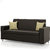 Comfort Couch Fully Upholstered Three-Seater Sofa - Premium Florence Chocolate Brown