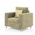 Comfort Couch Fully Upholstered Single-Seater Sofa - Premium Valencia Cream