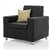 Comfort Couch Fully Upholstered Single-Seater Sofa - Premium Florence Black