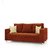 Comfort Couch Fully Upholstered Three-Seater Sofa - Classic Valencia Brick Red