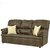Comfort Couch Three-Seater Sofa with Golden Brown Upholstery - Premium