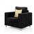 Comfort Couch Fully Upholstered Single-Seater Sofa - Premium Valencia Black