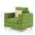 Comfort Couch Fully Upholstered Single-Seater Sofa - Premium Valencia Bright Green