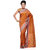 Orange Silk Georgette Banarasi Saree